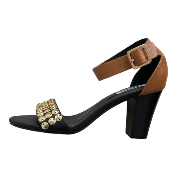 Dune London Leather Embellished Heeled Sandal - Picture 3 of 11
